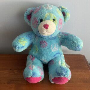 Build-A-Bear Blue Peace and Friendship Bear Plush